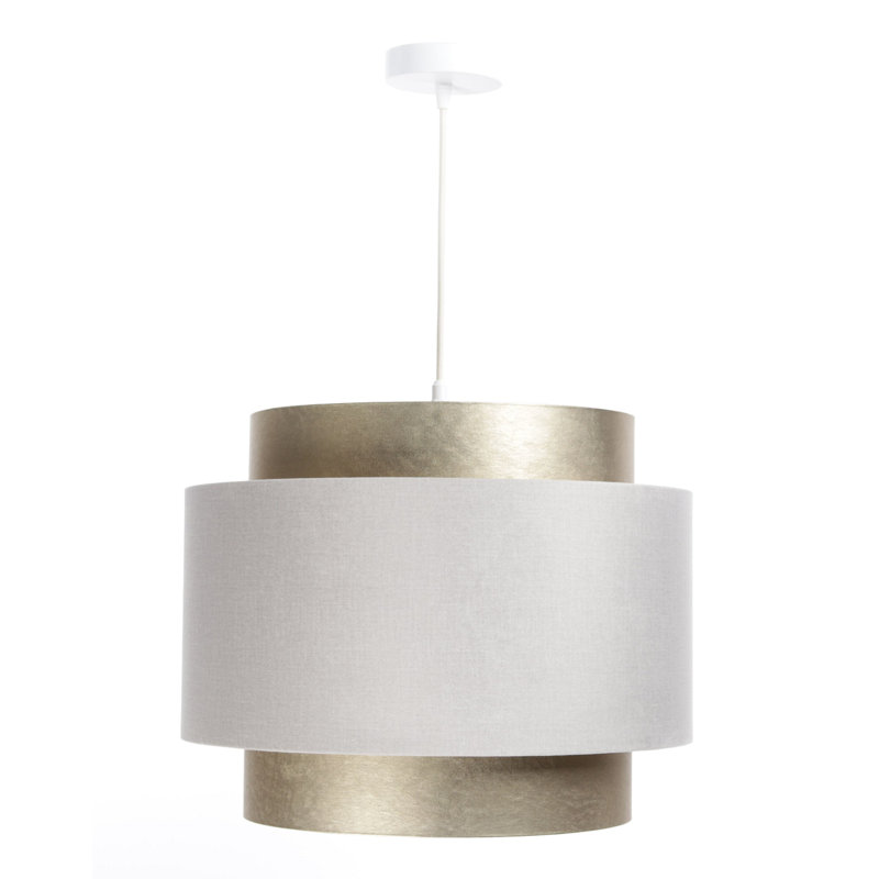 Agoura 1 - Light Silver Drum Pendant