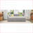 Full Size Upholstered L-Shaped Daybed with Twin Pop-Up Trundle &amp; USB Ports, Gray Plywood Frame-1223791153