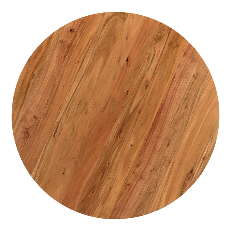 Rolf Solid Wood Coffee Table, Natural, 14" H x 35" L x 35" W