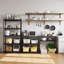 Metal Height -Adjustable Shelving Unit-432237396
