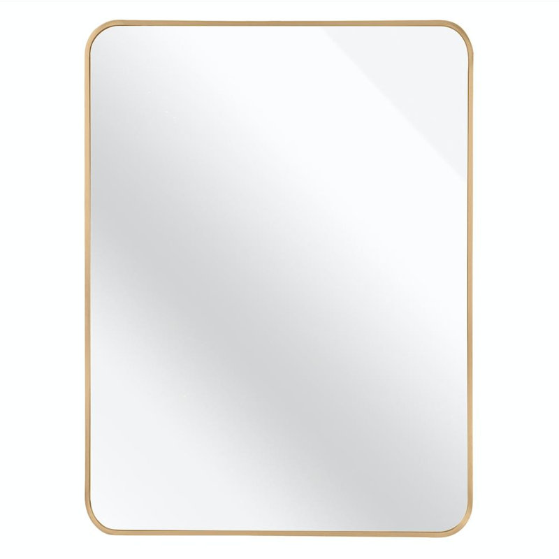 Rectangular Bathrrom Mirror (Gold), Gold