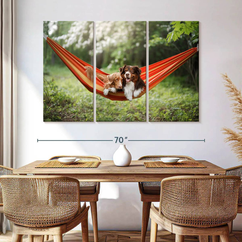 Brampt Dog Sweethearts, 42" H x 65" W