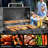 37.4" Charcoal Grill With Two Foldable Side Tables
