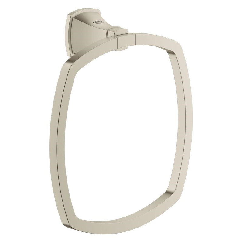 Anneau à serviettes mural Grandera®, Nickel brossé Infinity