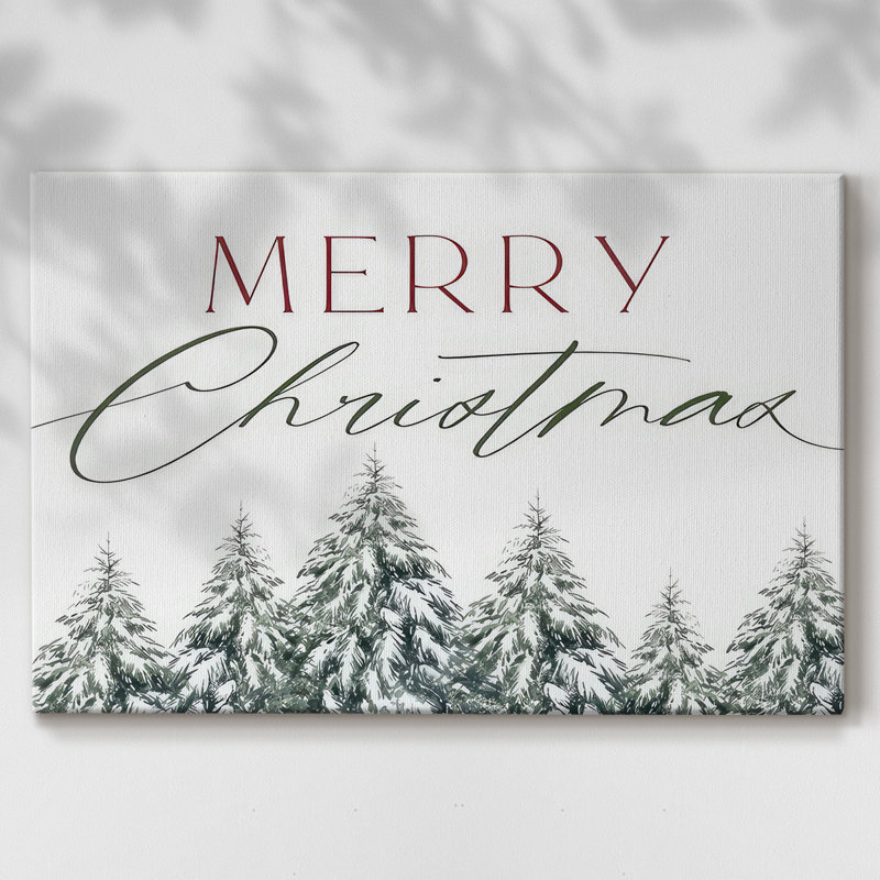 Joyeux Noël, arbres, H 18 po x l 27 po x P 1,5 po