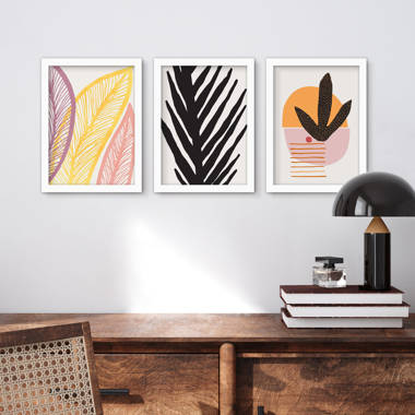 Americanflat Abstract Wall Art Room Decor - Mid Century Shapes