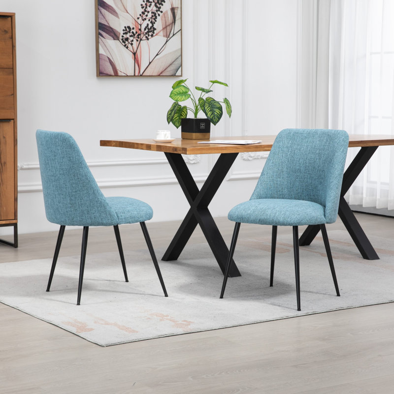 Arcanum 46cm H Fabric Upholstered Side Chair, Teal