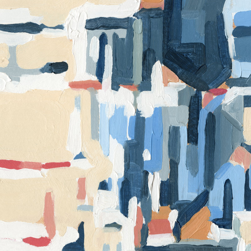 Summer Abstraction II by Emma Caroline - Wrapped Canvas Painting, 51cm H x 51cm W x 3.8cm D