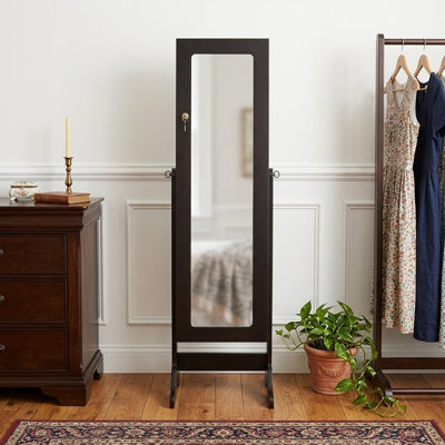 Armoire à bijoux avec miroir