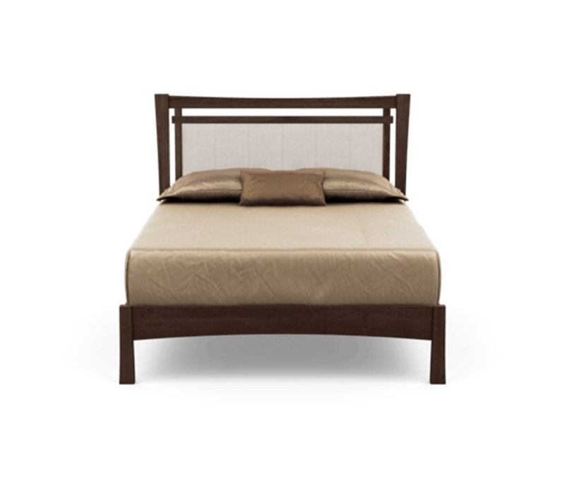 Monterey Upholstered Bed, King, Smoke Cherry, Hemp