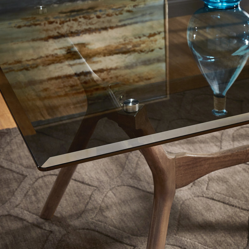 Alxander Glass Top Dining Table