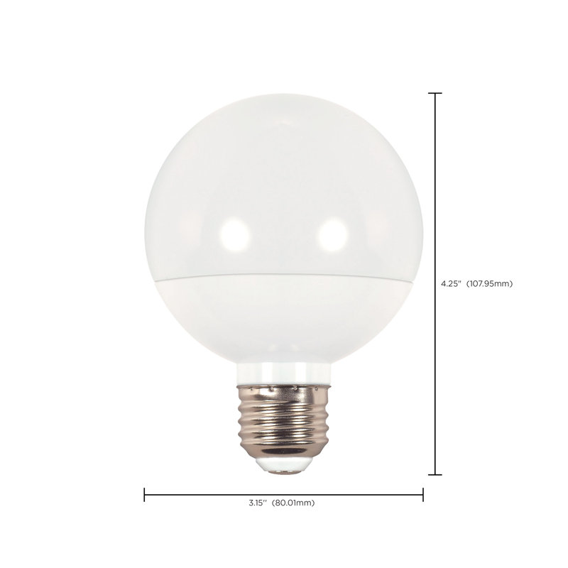 4 W (équivalent à 40 W), G25 DEL, ampoule à intensité variable, culot E26 / moyen (standard), 4 000 K