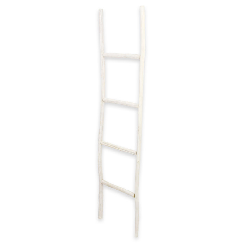 4.9 ft Blanket Ladder, White