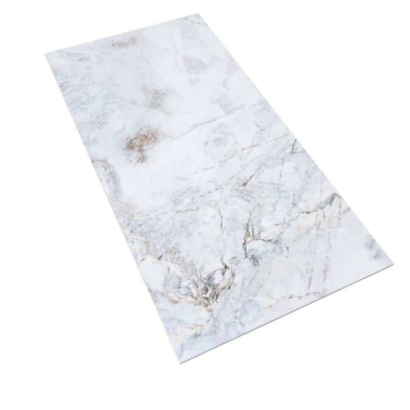 Splendor 24 po x 48 po Carreau de mur et de plancher en porcelaine polie grand format (paquet de 2 de 15,5 pieds carrés) - paquet de 2