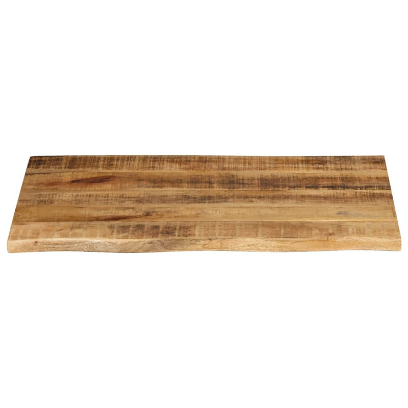 Table Top Solid Wood Rough Mango, 2.5cm H x 70cm W x 60cm D