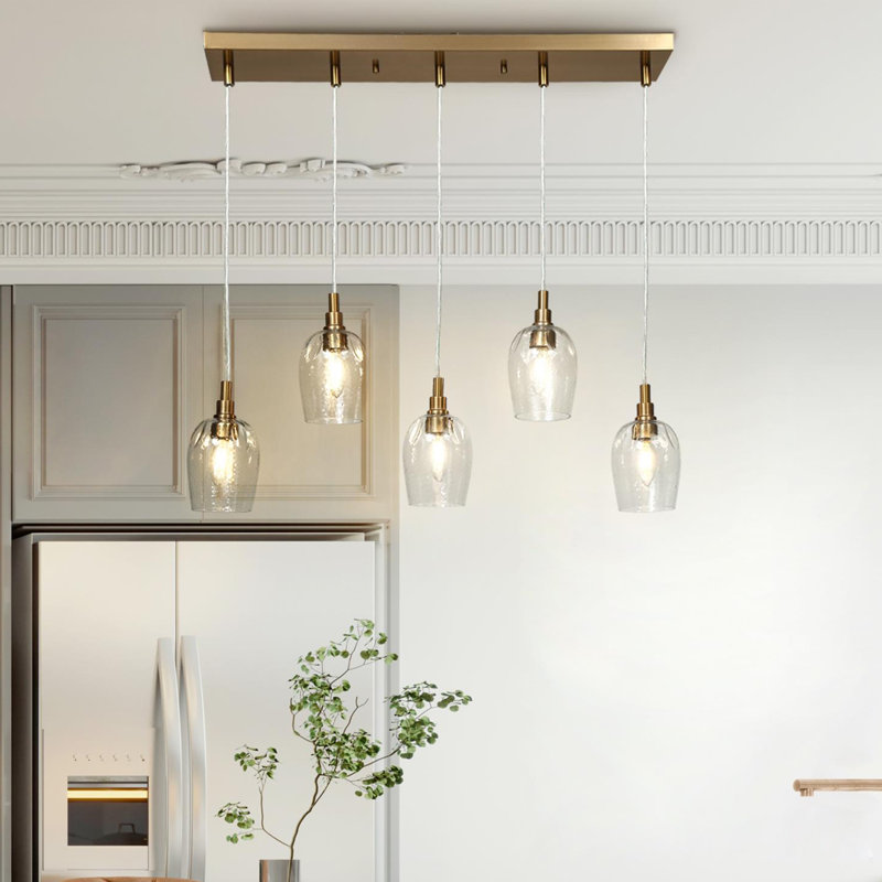Adelgunde 5 - Light Dimmable Kitchen Island Pendant Light 
