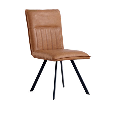 Manton Dining Chair Tan PU 