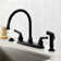 Kingston Brass Magellan Two-Handle 4-Hole 8" Centerset Kitchen Faucet with Side Sprayer