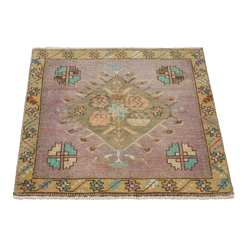 One-of-a-Kind 2'2" X 2'4" Hand Knotted Area Rug