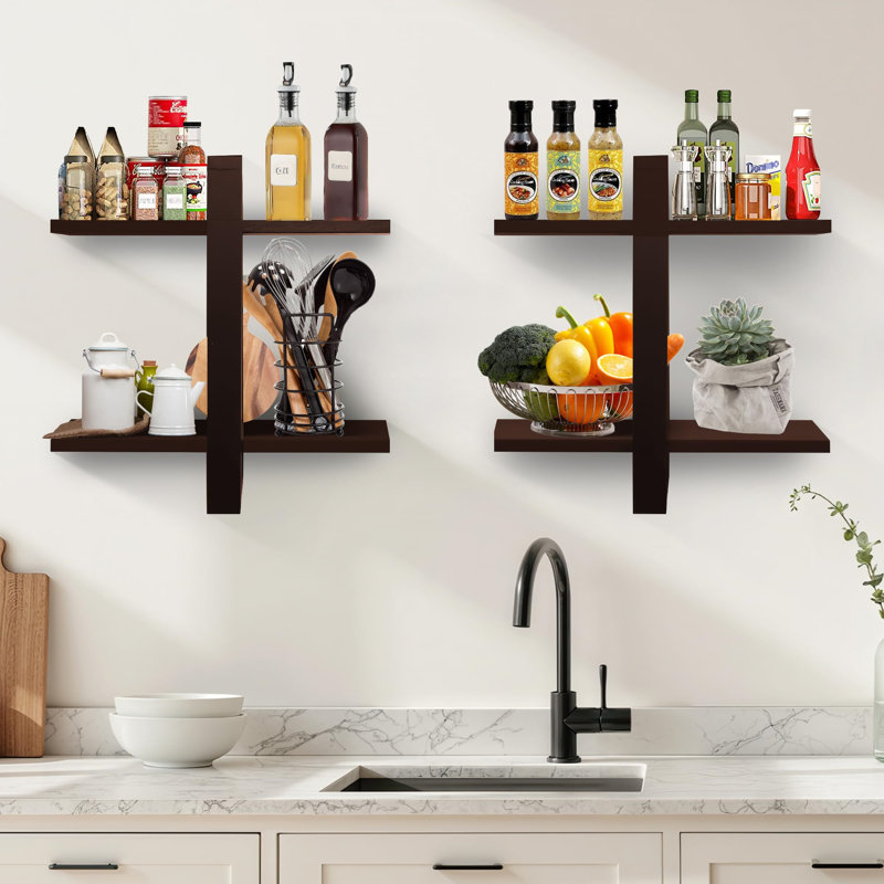 Floating Shelf, Dark Brown