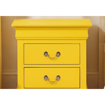 Temara Yellow 2 Drawers Nightstand