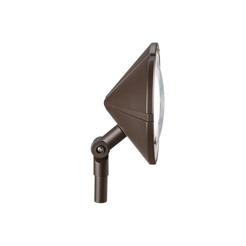 Six Groove Low Voltage Metal Spotlight, Textured Architectural Bronze