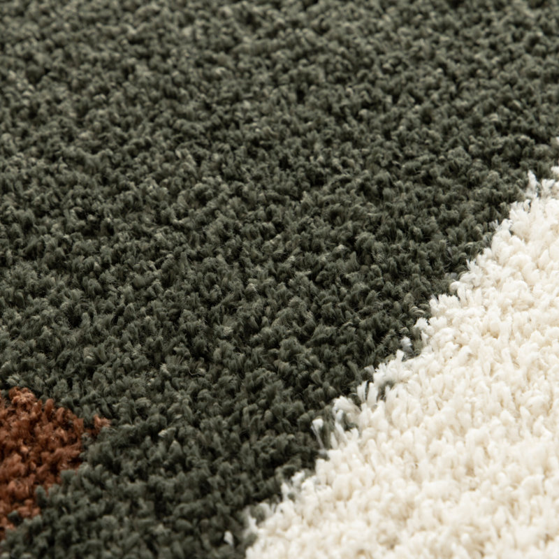 Abstract Shag Area Rug, Rectangle 200 x 290 cm