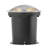 Flare Black/Silver Low Voltage Integrated LED Metal Well Light