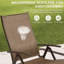 Chaise longue d'extérieur en métal avec table Cllgone-703205134-759647663