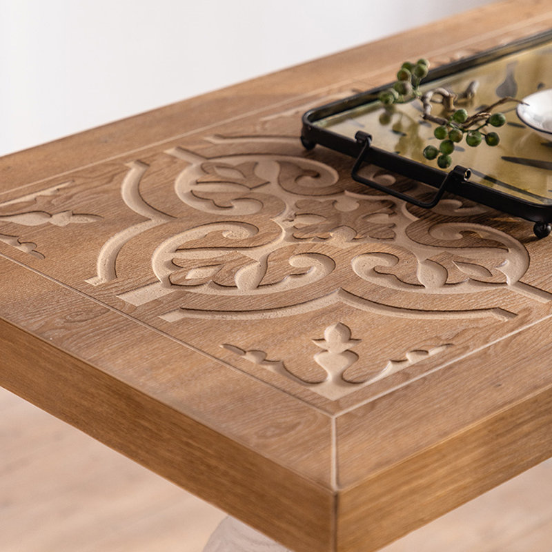 Console d'entrée en bois massif rétro
