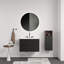 Meuble-lavabo en céramique avec coutures à deux couleurs