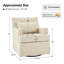 Chaise berçante pivotante avec dossier rembourré Jaxon-2027898616