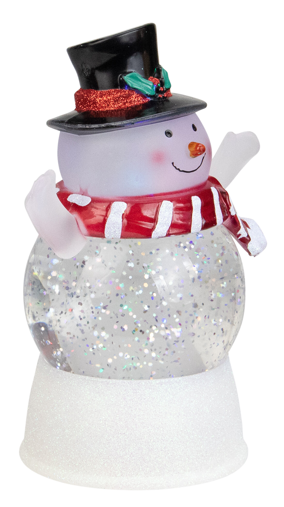 Northlight 9 LED Lighted Icy Crystal Glitter Snow Globe Christmas House 