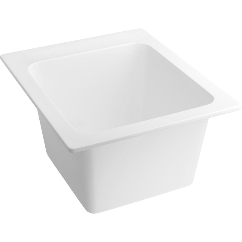 20" Drop In Single Basin SMC Laundry Sink