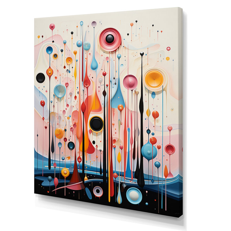 «Crystalline Consciousness Retro Pastel I», reproduction sur toile, H 32 po x l 24 po, Toile tendue