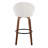 Maddison 30" High Back Fixed-Height Bar Stools With Bent Wood Legs & Round Footrest-106895731-106895735-106895736