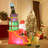 Inflatable Santa Claus On Sleigh With Reindeer And Penguin – 5.9 Feet Long With LED Lights