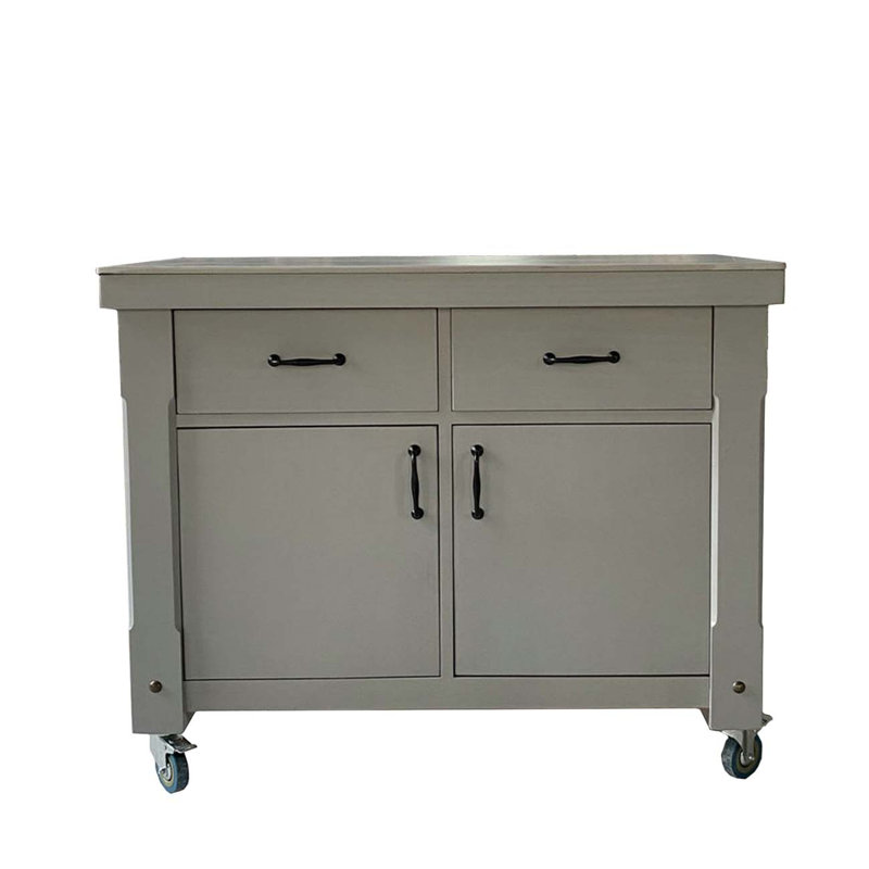Solid wood kitchen operation catering island