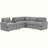 Power Recliner Corner Sofa with USB Ports and Power Socket-2142709286