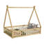 Lit de sol en forme de tente Ames avec structure en bois, garde-corps et porte-2031328463-2031328460