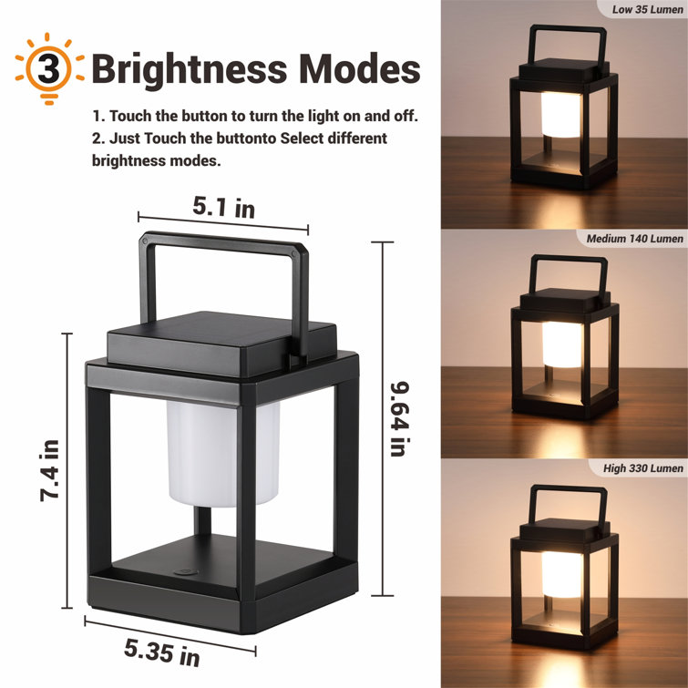 Alltrolite 7.5'' Battery Powered Integrated LED Outdoor Lantern & Reviews