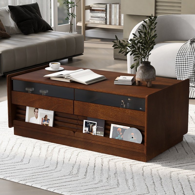 Table basse moderne moderne à quatre tiroirs