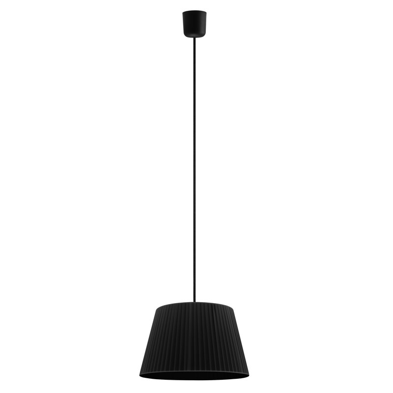 Knepper 1 - Light Drum Pendant, Black, Black, 178cm H x 36cm W x 36cm D