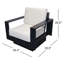 Sterling Outdoor Swivel Lounge Chair with Sunbrella Cushions