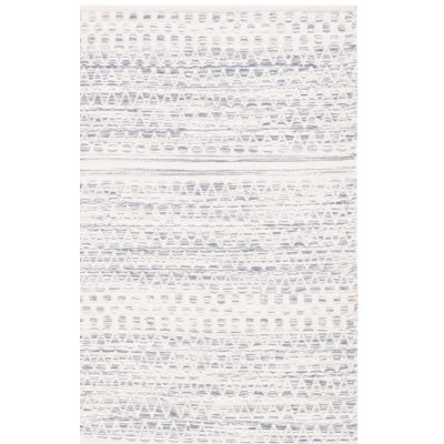 Kilim Hand Woven Wool/Cotton Geometric Rug in Ivory/Dark Gray