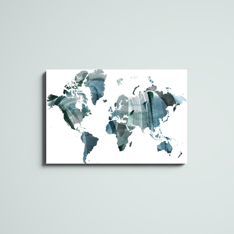 «World Wash» par Grace Popp - impression sur toile tendue, H 24 po x l 36 po