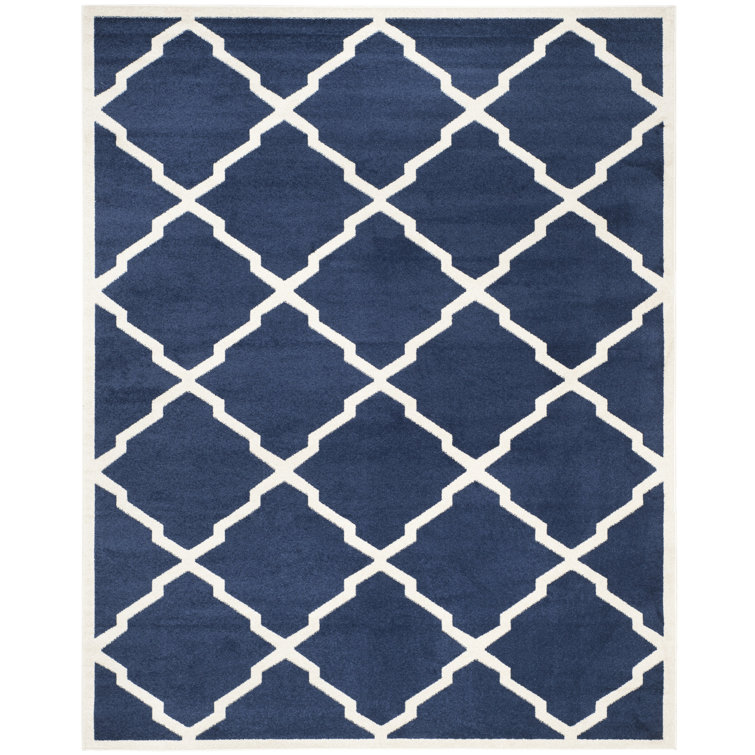 Ammundsen Geometric Navy/Beige Area Rug
