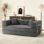 Convertible Sleeper Sofa With Removable Armrests, Corduroy Fabric Sofa Couch, No Assembly Required For Living Room, Dorm, Studio-854940552-849271567
