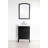 24 " W Freestanding Standard Free Standing Single Double Single Vanity Bathroom Vanity With Ceramic Top
