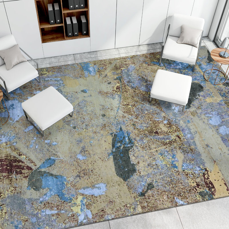 Abstract Area Rug, Rectangle 10' x 14'